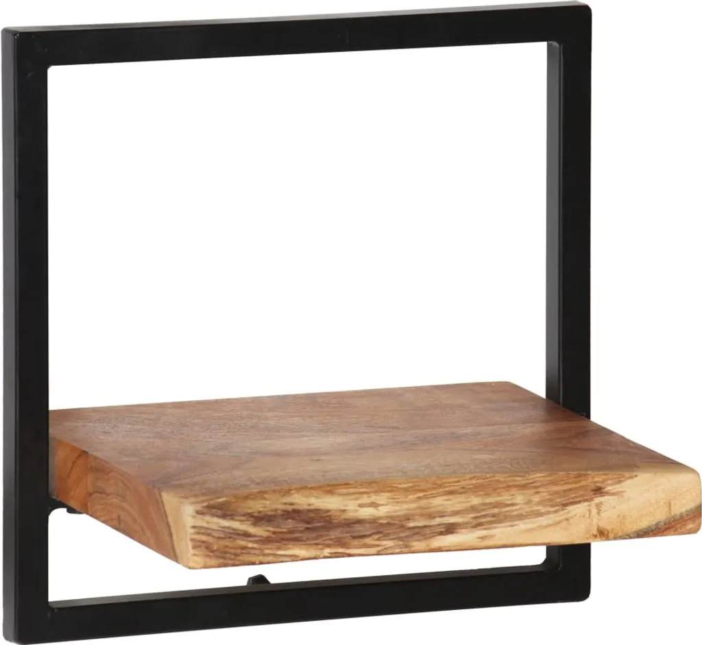 VidaXL Wandregal-Set 5-tlg. Akazienholz Massiv Und Stahl – Bild 4