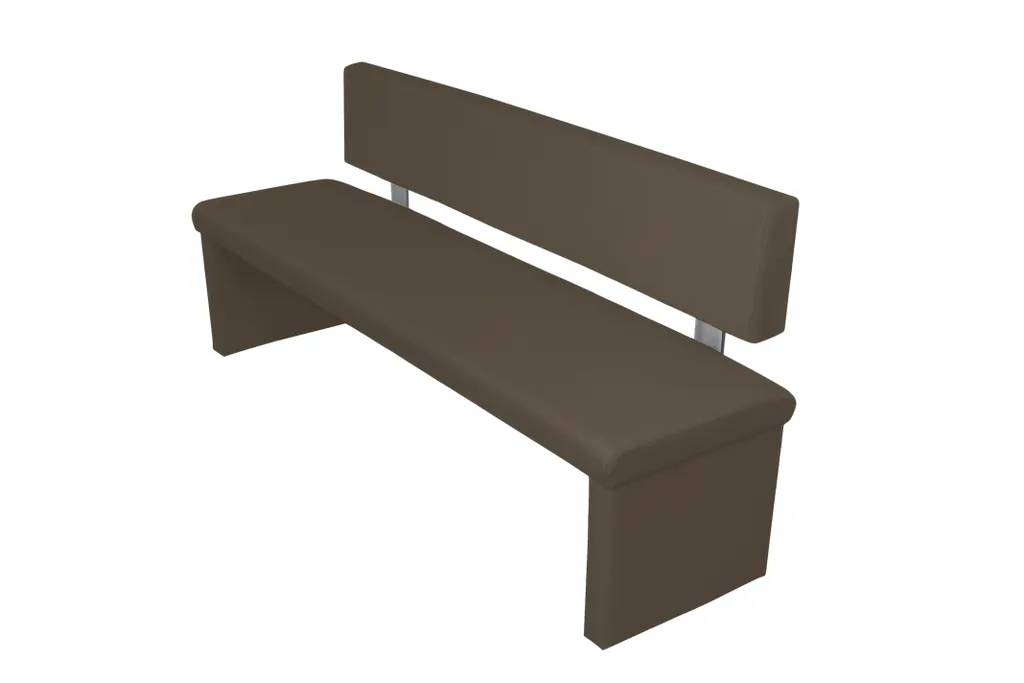 HOMEXPERTS Bank CHARISSE B 180, H 83, T 54 Cm Braun – Bild 2