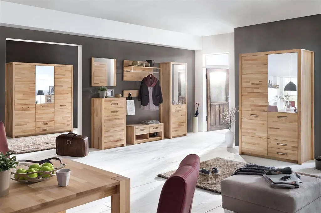 Kleiderschrank Schlafzimmerschrank Drehtürenschrank Schrank "Leduc I" Kernbuche – Bild 6