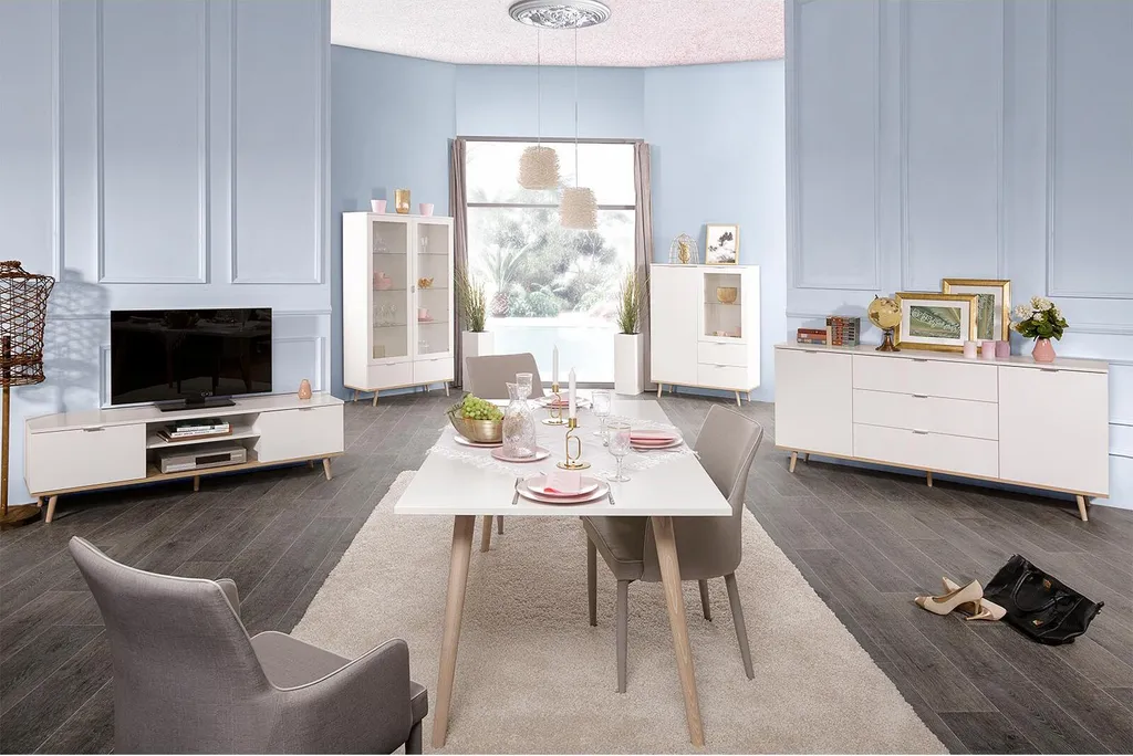 TV-Lowboard Unterschrank HiFi Element Fernsehtisch Rack Sideboard "Dalarna I" – Bild 7