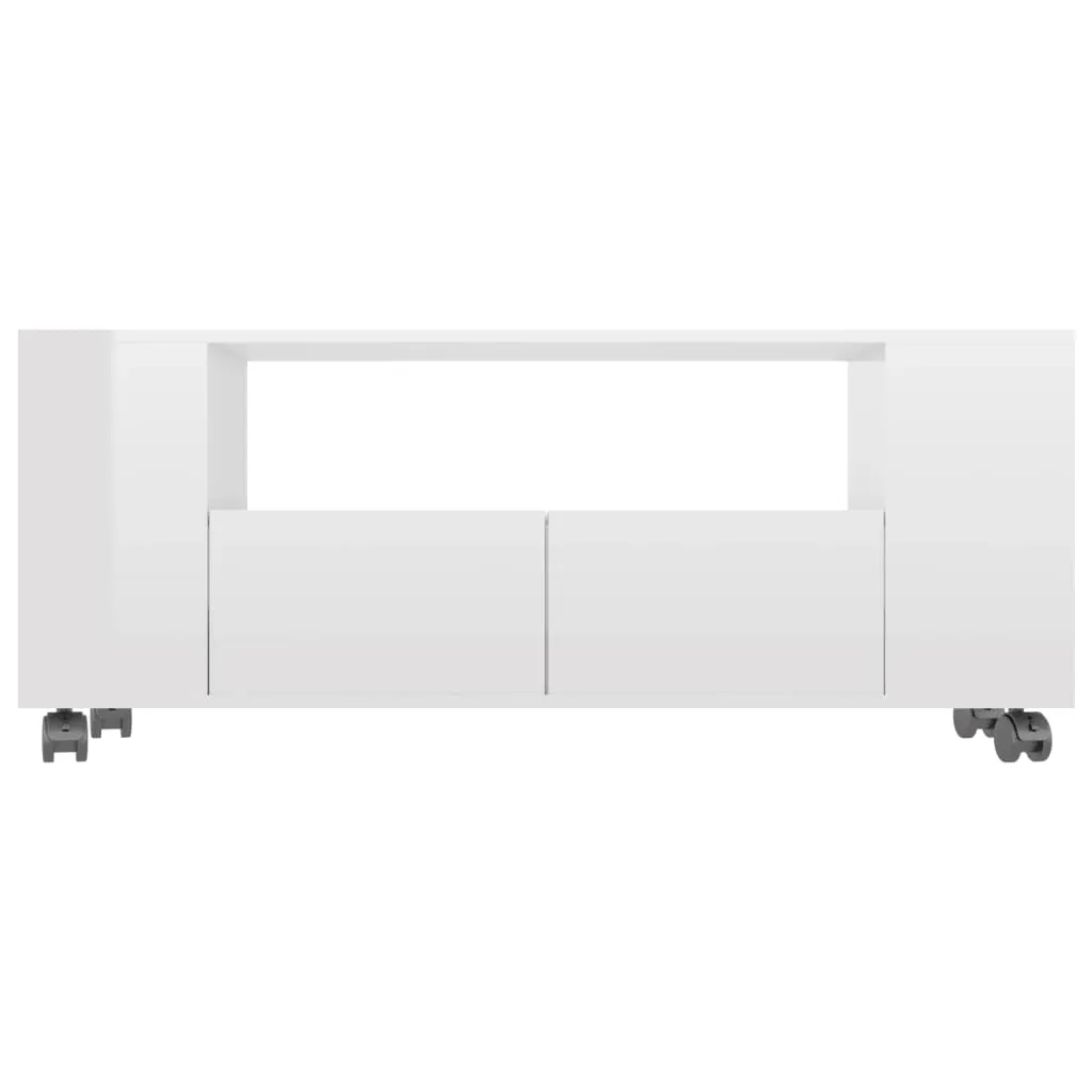VidaXL TV-Schrank Hochglanz-Weiß 120x35x48 Cm Holzwerkstoff – Bild 4