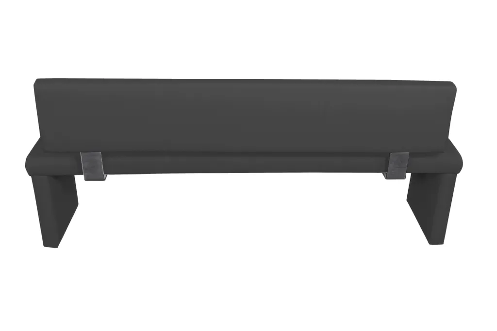 HOMEXPERTS Bank CHARISSE B180 X H83 X T54 Cm Schwarz Kunstleder – Bild 4