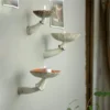 Pilz Wandregal Aus Harz - 3er Set Hängeregal Ablage Wandekoration Für Wohnzimmer Schlafzimmer Flur Badezimmer