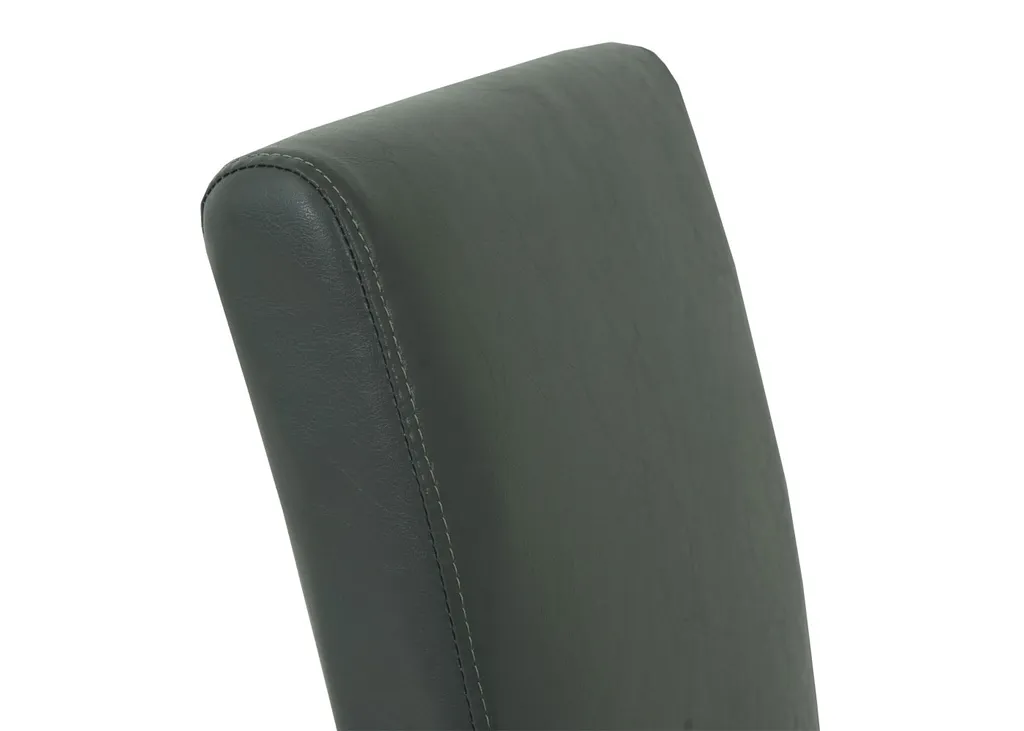 4er-Set Esszimmerstuhl MCW-J99, Küchenstuhl Stuhl Polsterstuhl, Holz Kunstleder Grau, Schwarze Beine – Bild 7