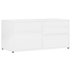 VidaXL TV-Schrank Hochglanz-Weiß 80x34x36 Cm Holzwerkstoff