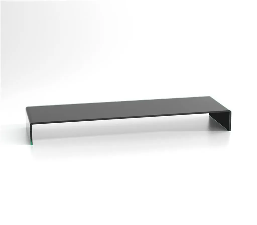 DURATABLE® Schwarz 1000mm X 300mm X 130mm Glasaufsatz Glastisch LCD Tisch TV Aufsatz Monitor