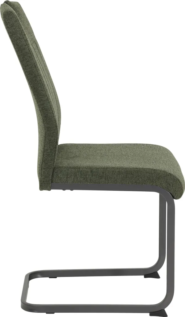 2er Set Esszimmerstuhl Britta - Webstoff Grün - 140kg Belastbar – Bild 7