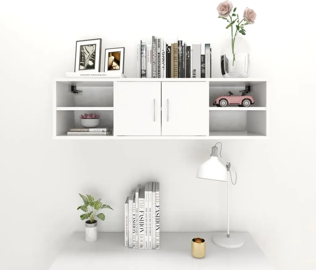 VidaXL Wandregal Weiß 102x30x29 Cm Holzwerkstoff – Bild 3