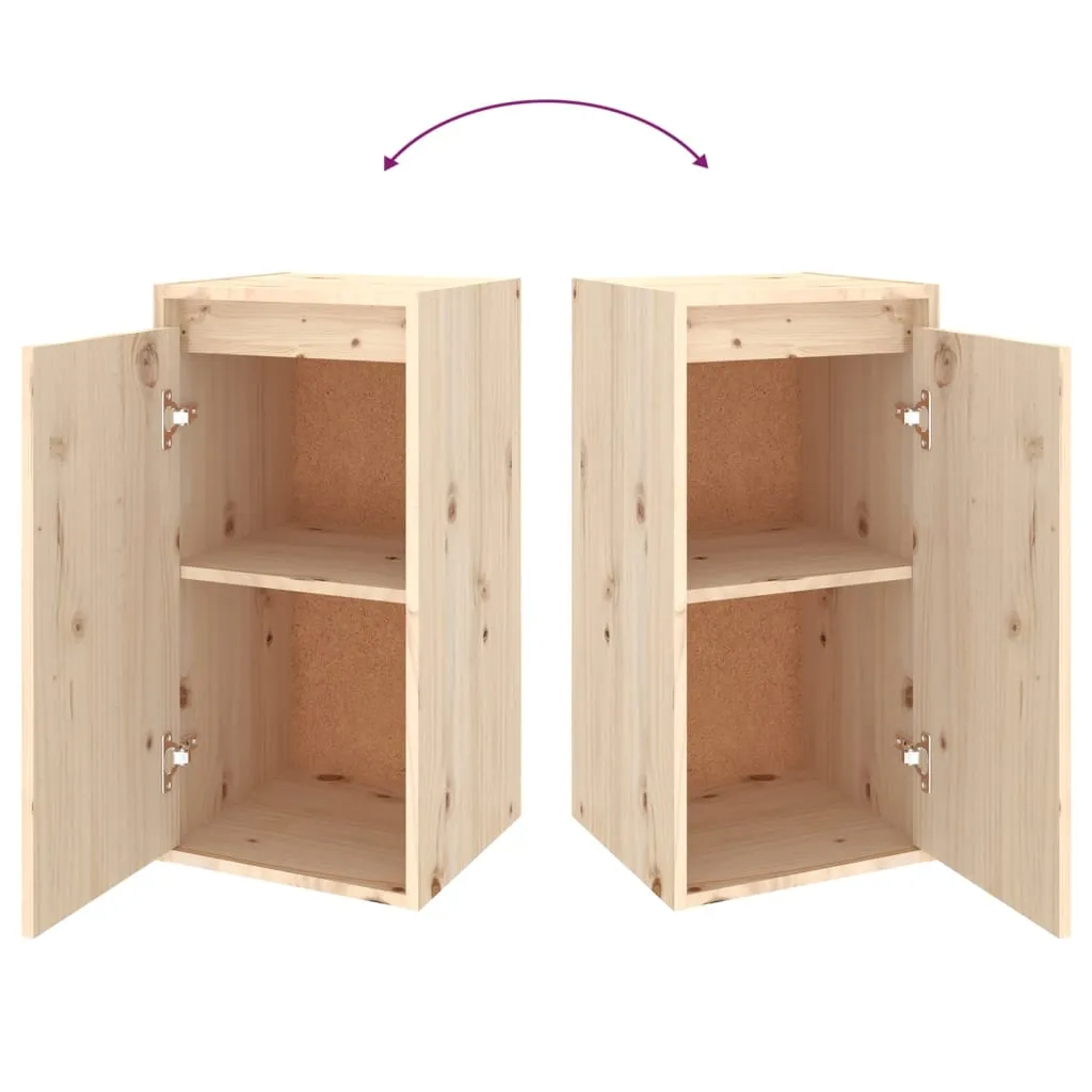 VidaXL Wandschränke 2 Stk. 30x30x60 Cm Massivholz Kiefer – Bild 7