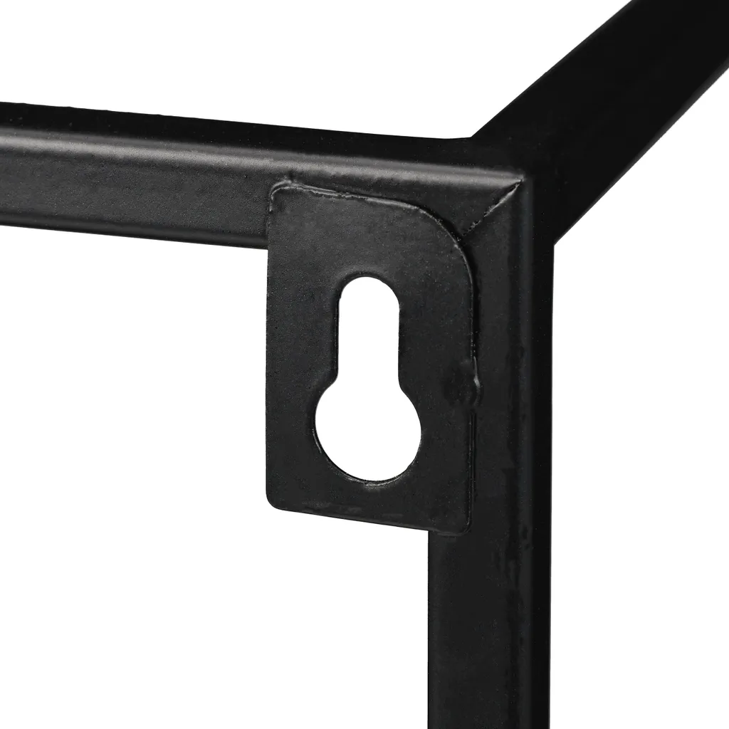 Relaxdays Schwarzes Wandregal Aus Metall – Bild 6