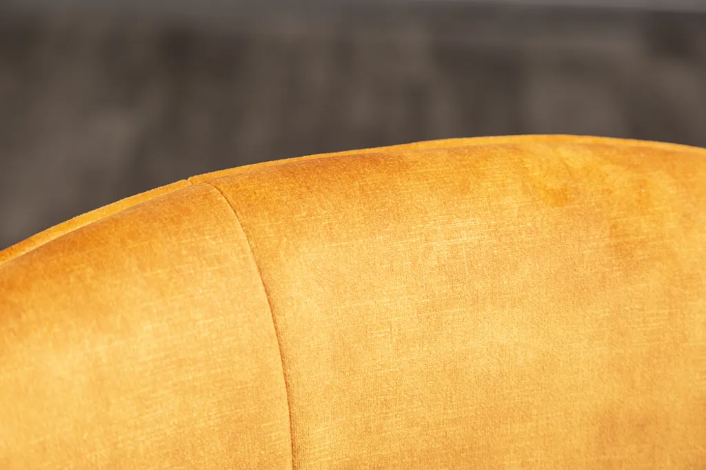 Invicta Stuhl Euphoria Senfgelb Samt Drehbar – Bild 11