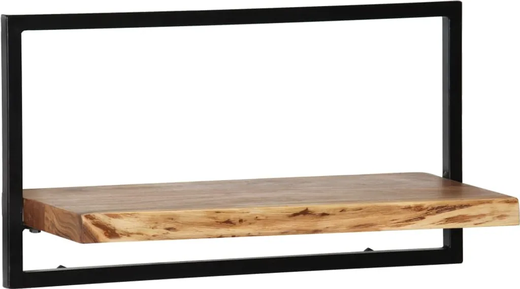 VidaXL Wandregal-Set 5-tlg. Akazienholz Massiv Und Stahl – Bild 5