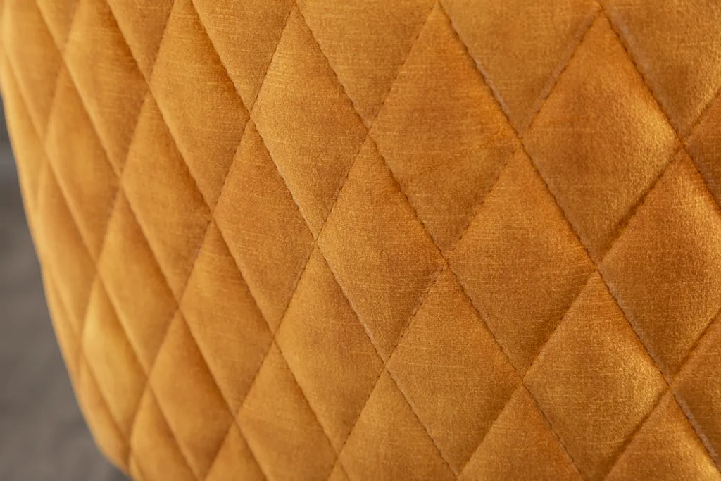 Invicta Stuhl Euphoria Senfgelb Samt Drehbar – Bild 12