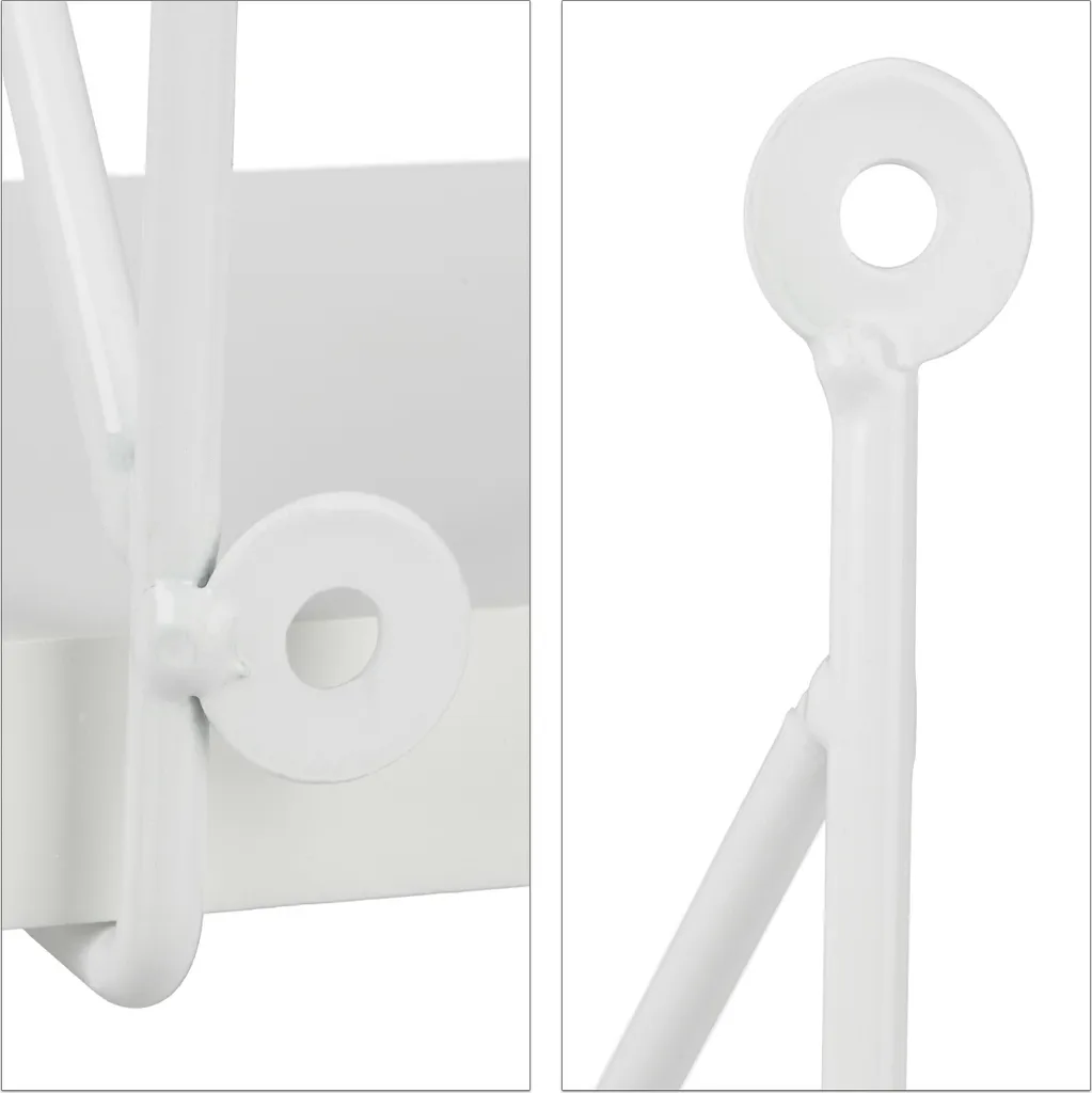 Relaxdays 2 X Hängeregal Für Die Wand Weiß – Bild 4