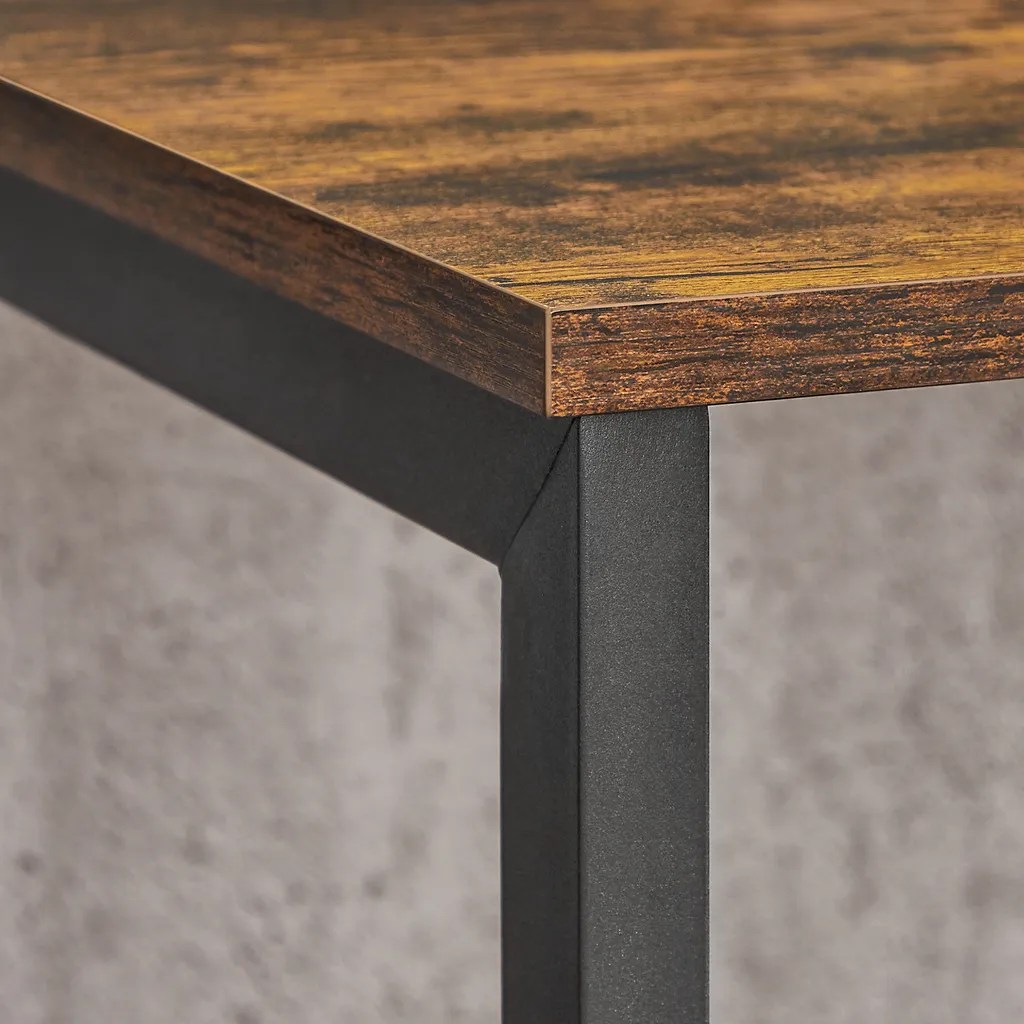 VASAGLE Fernsehtisch, TV-Schrank, TV-Regal, 120 X 40 X 50 Cm, Für Fernseher Bis Zu 60 Zoll, Lowboard Mit Offenen Fächern, Industrie-Design, Vintagebraun-schwarz LTV060B01 – Bild 7