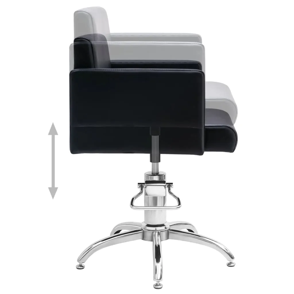 VidaXL Friseurstuhl Schwarz Kunstleder – Bild 5