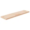 VidaXL Regalboden 80x20x2,5 Cm Unbehandeltes Massivholz Eiche