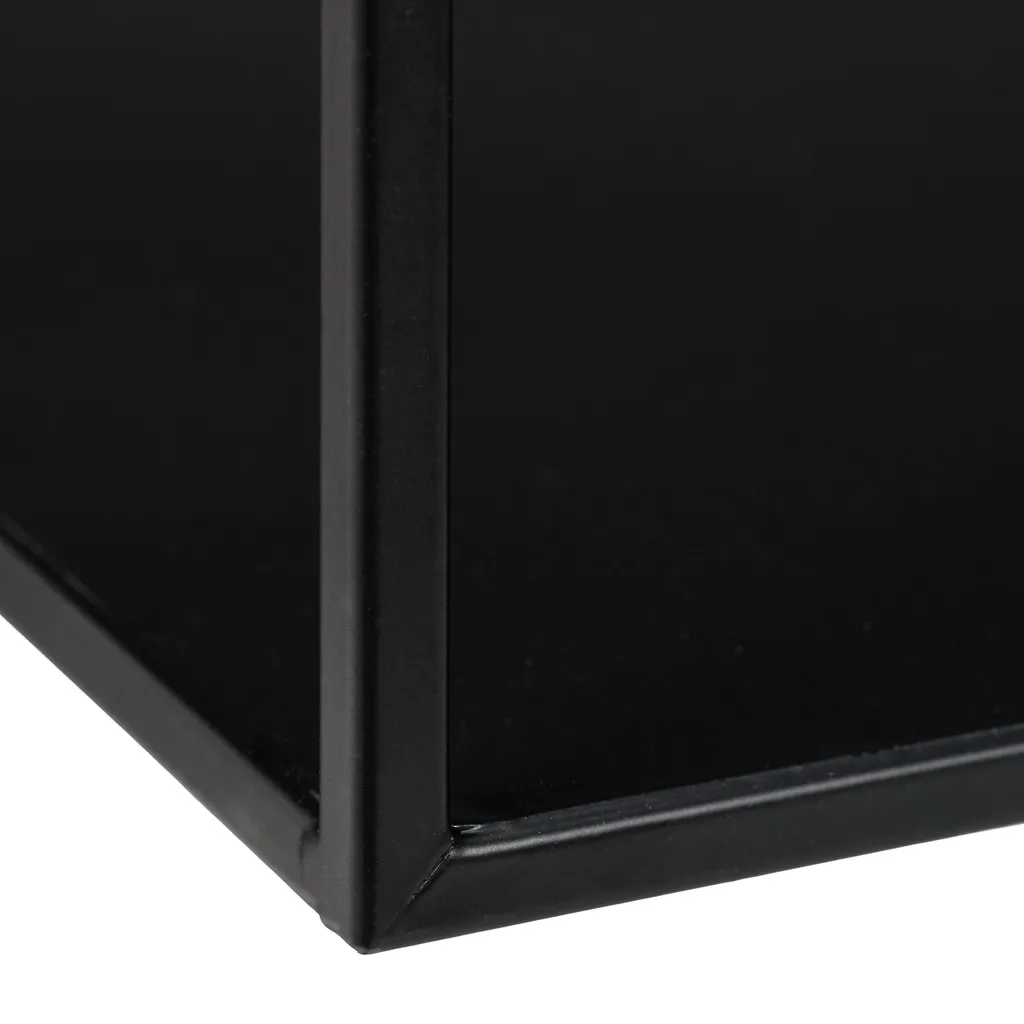 Relaxdays Schwarzes Wandregal Aus Metall – Bild 7