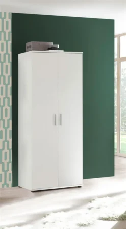 Schrank Kinderkleiderschrank Kinderzimmer Kleiderschrank "Christian II" Weiß