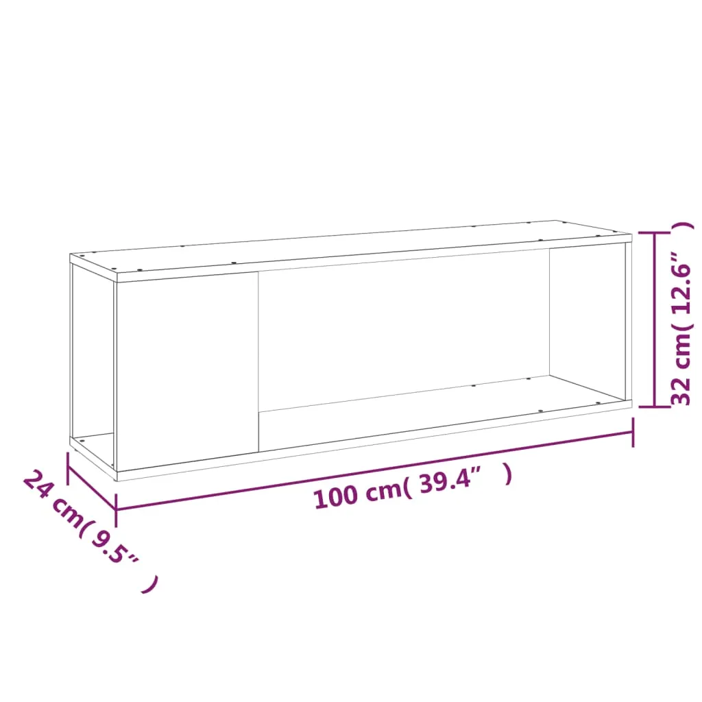VidaXL TV-Schrank Räuchereiche 100x24x32 Cm Holzwerkstoff – Bild 8