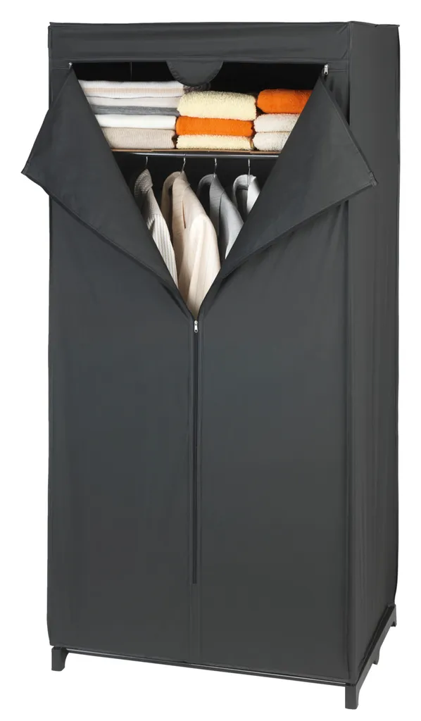 Wenko Kleiderschrank Deep Black Mit Ablage