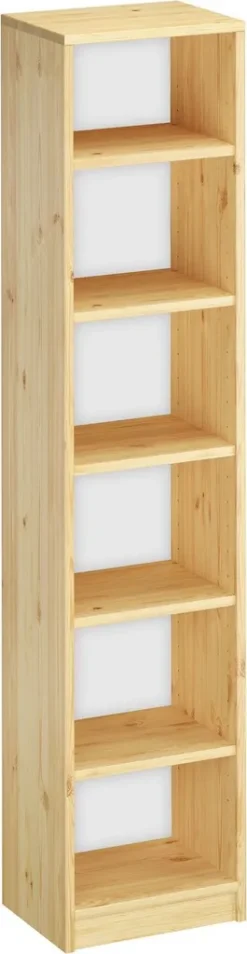 Holzregal Bücherregal Verschiedene Höhen Wandregal Massivholz Kieferregal V-90.82-40180 Cm