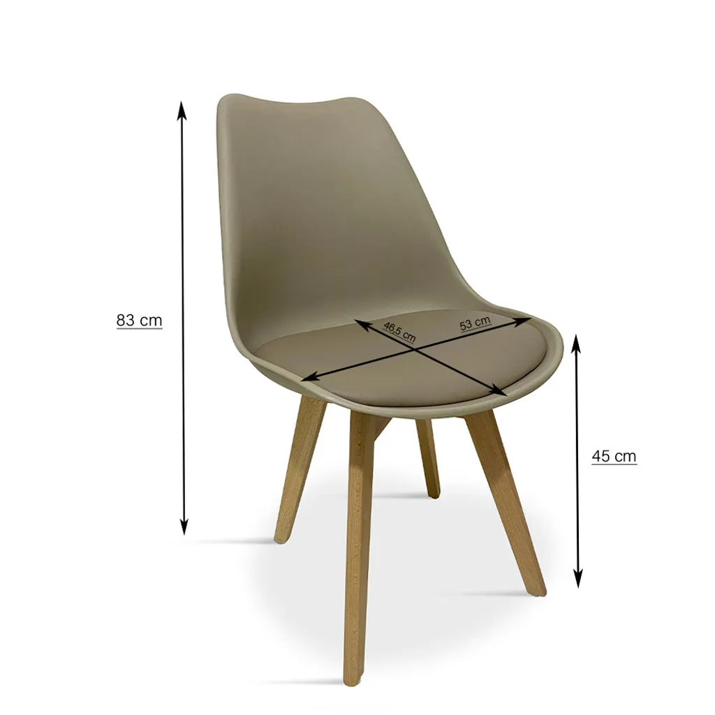 Set Aus 4 Esszimmerstühlen Style Scandinave LAGOM – Bild 8