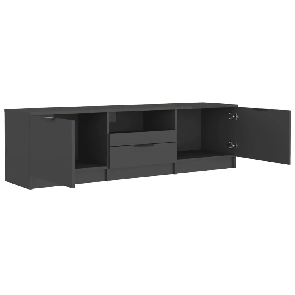 VidaXL TV-Schrank Schwarz 140x35x40 Cm Holzwerkstoff – Bild 5