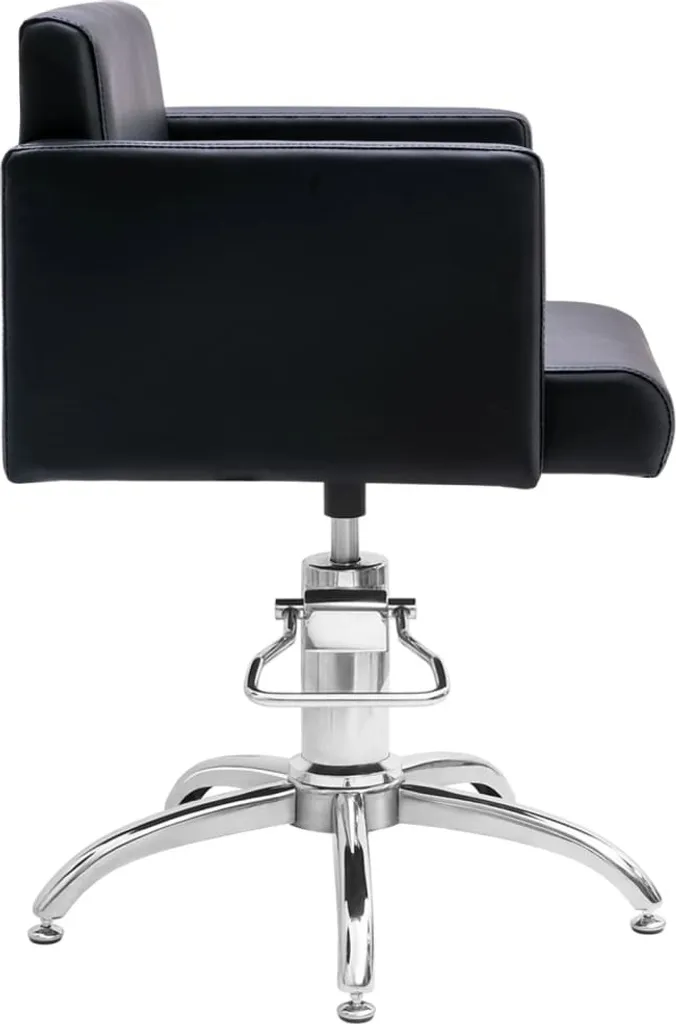 VidaXL Friseurstuhl Schwarz Kunstleder – Bild 3