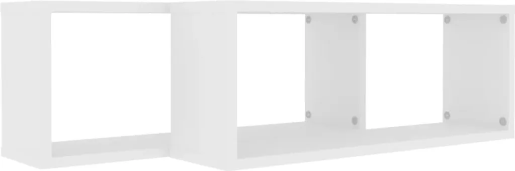 VidaXL Würfelregale 2 Stk. Weiß 60x15x23 Cm Holzwerkstoff – Bild 7