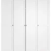 Paris Kleiderschrank 4-türig Weiß