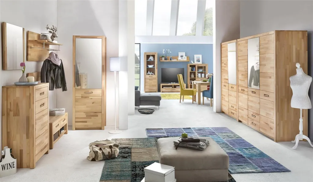 Kleiderschrank Schlafzimmerschrank Drehtürenschrank Schrank "Leduc I" Kernbuche – Bild 5