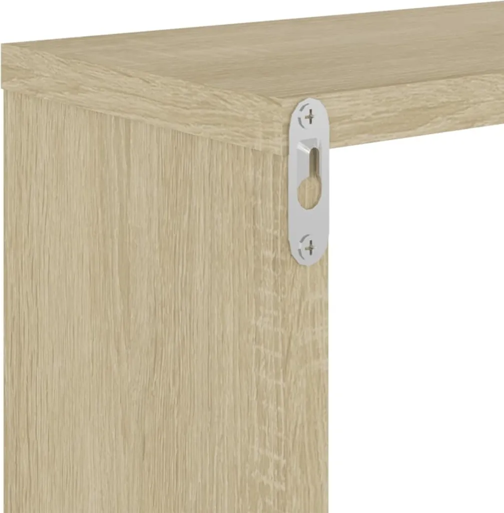 VidaXL Wandregale 2 Stk. Sonoma-Eiche 50x15x50 Cm Holzwerkstoff – Bild 7