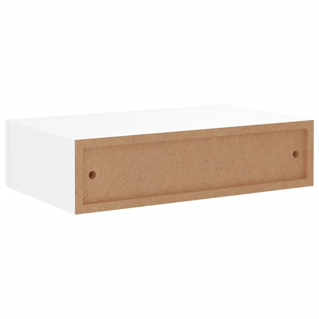 VidaXL Wand-Schubladenregal Weiß 40x23,5x10 Cm MDF – Bild 7
