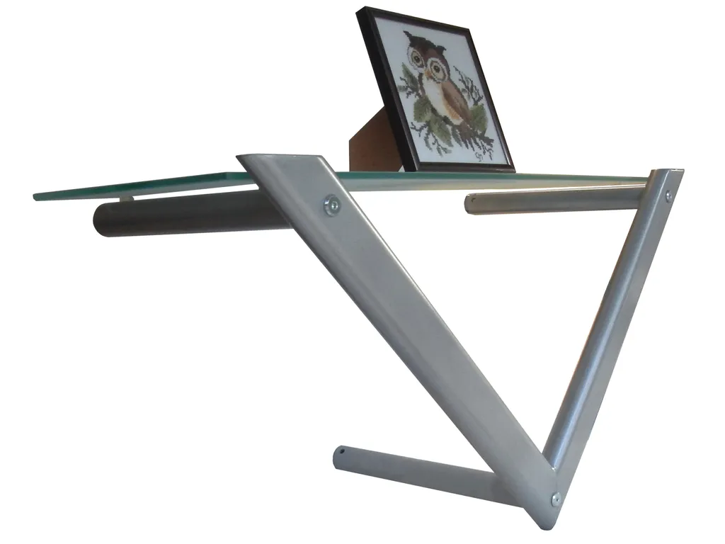 Wandregal Glasregal Metallregal Turbo 70x25x34 Cm – Bild 4