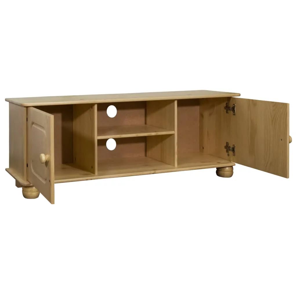 VidaXL TV-Schrank 115x29x40 Cm Massivholz Kiefer – Bild 3
