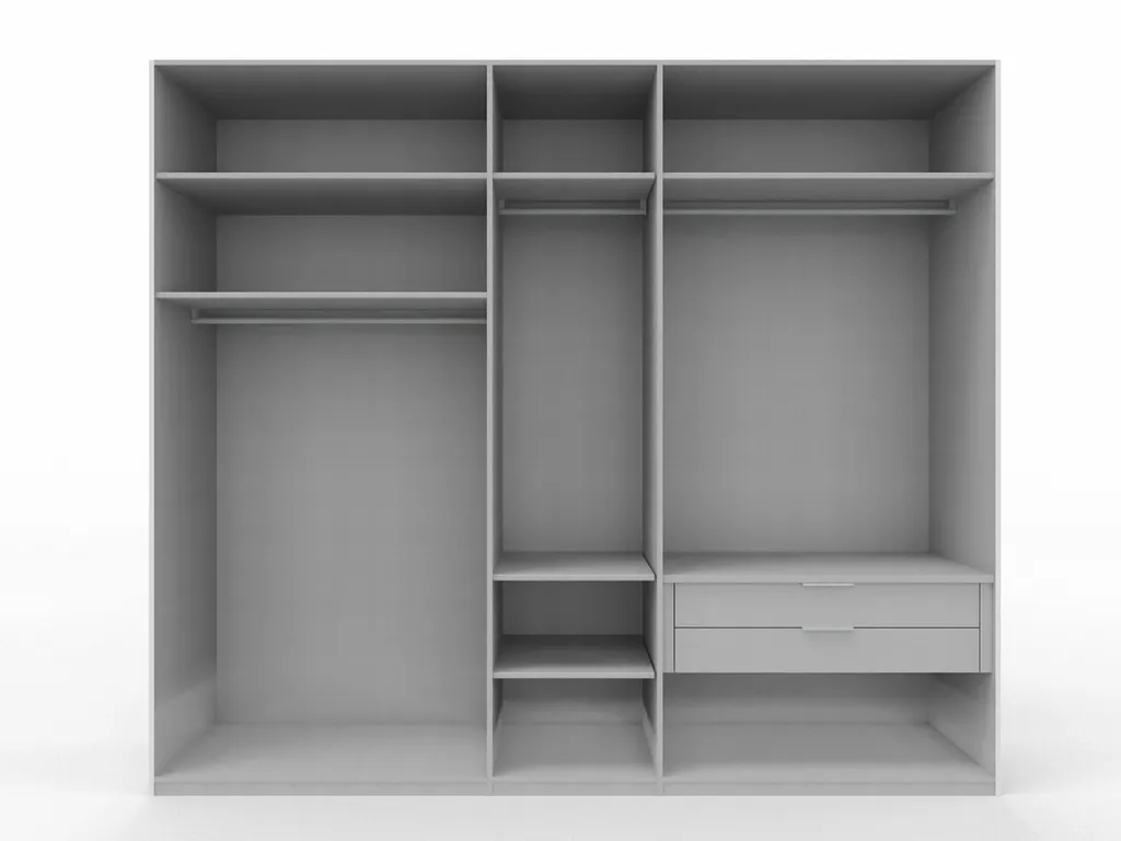 Drehtürenschrank Swift Inklusive Zubehör-Paket B250/H216/T58 Basalt – Bild 3