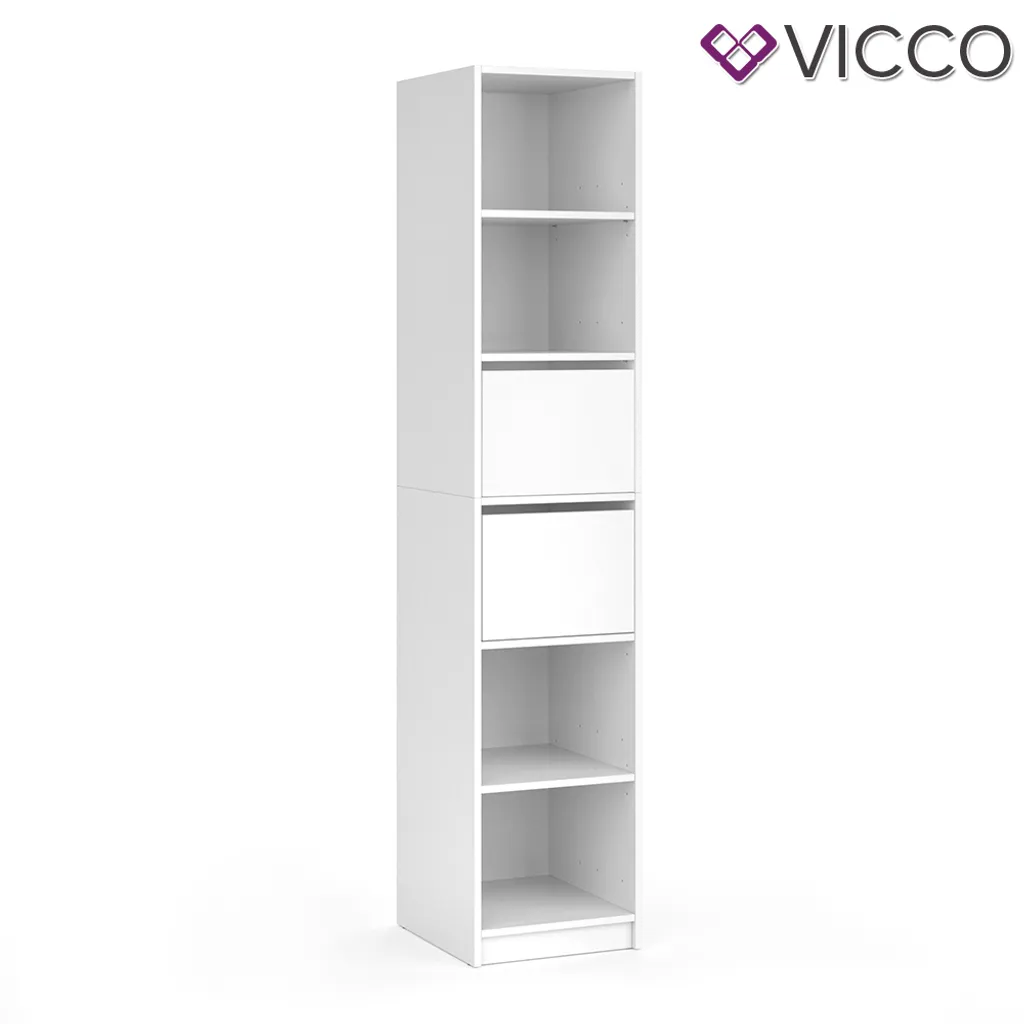 Vicco Schrank VISIT - Regal Schlafzimmer Umkleide Erweiterung Geteilt Schublade – Bild 2