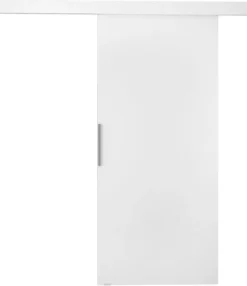 Mirjan24 Schwebetür Rubi I, Stilvoll Zimmertür, Praktisch Wohnzimmer Tür Vom Hersteller (Farbe: Weiß)