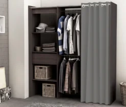 Kleiderschrank Schrank Holzschrank Schlafzimmerschrank Flurschrank "Clara I" Vulcano-Eiche