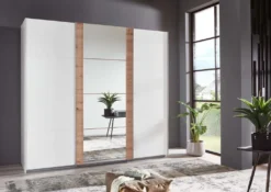 Bern Schwebetürenschrank Mit Spiegel, In Verschiedenen Größen Artisan Eiche / Weiß, Breite X Höhe:270 X 236 Cm