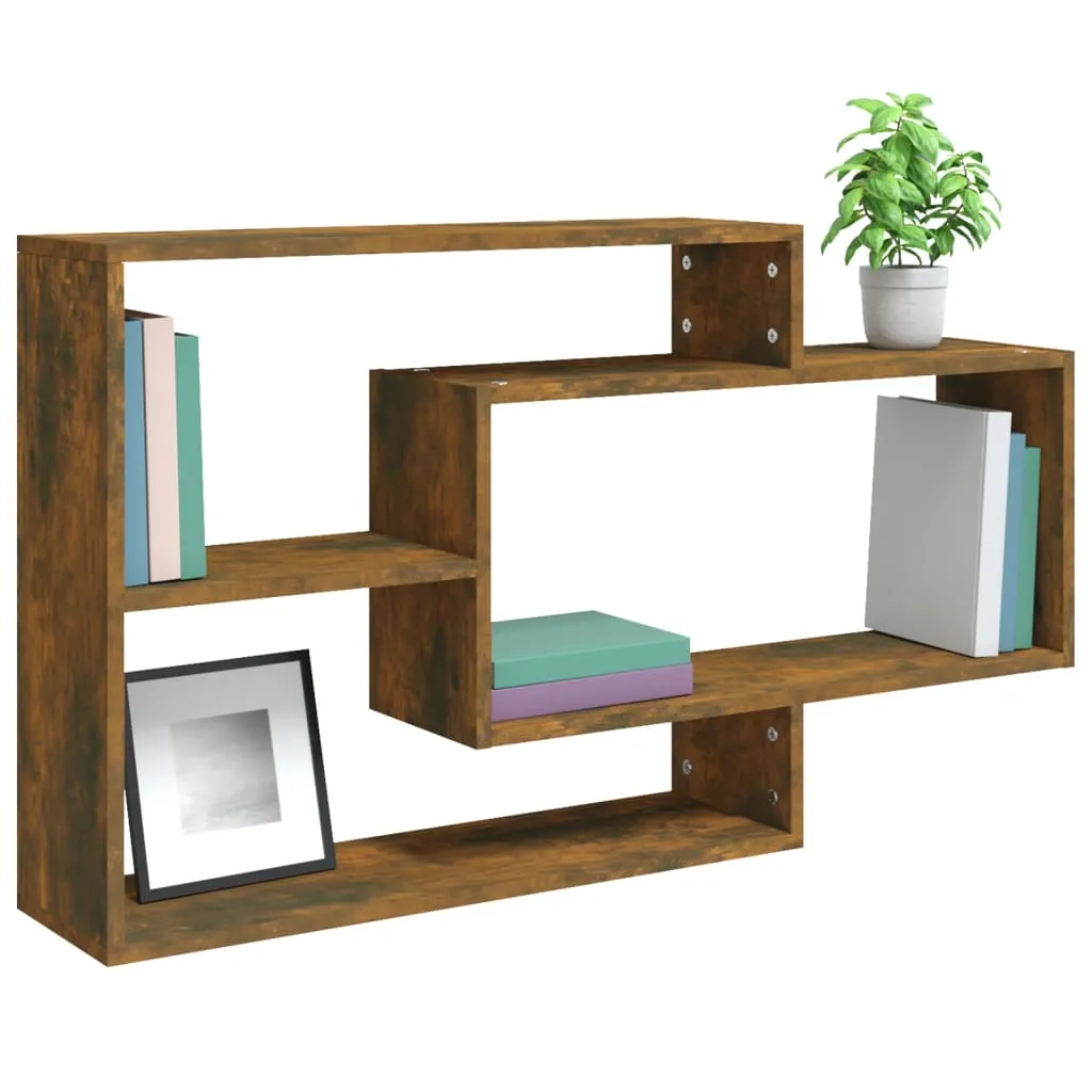 VidaXL Wandregal R?uchereiche 104x20x58,5 Cm Holzwerkstoff – Bild 5