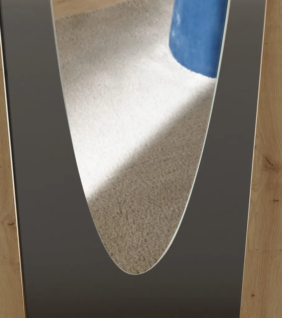 Kleiderschrank "Kassel" In Artisan Eiche / Graphit Mit 2 Schubladen Und 3 Türen. Abmessungen (BxHxT) 120x195x55 Cm – Bild 6