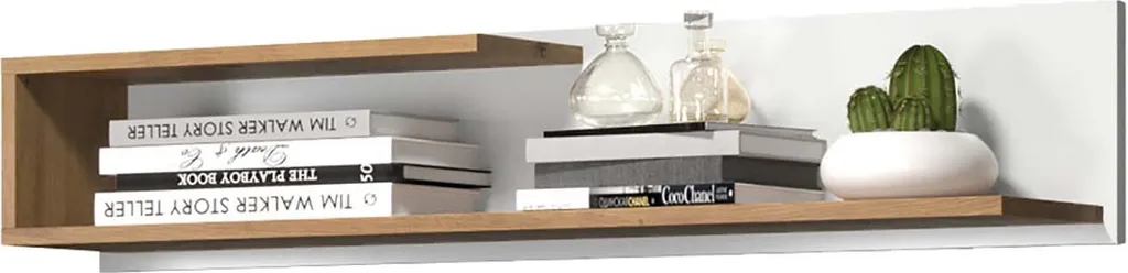 Touch Regal 1 Offenes Fach Artisan EicheNachbildung, Weiß Matt. – Bild 2