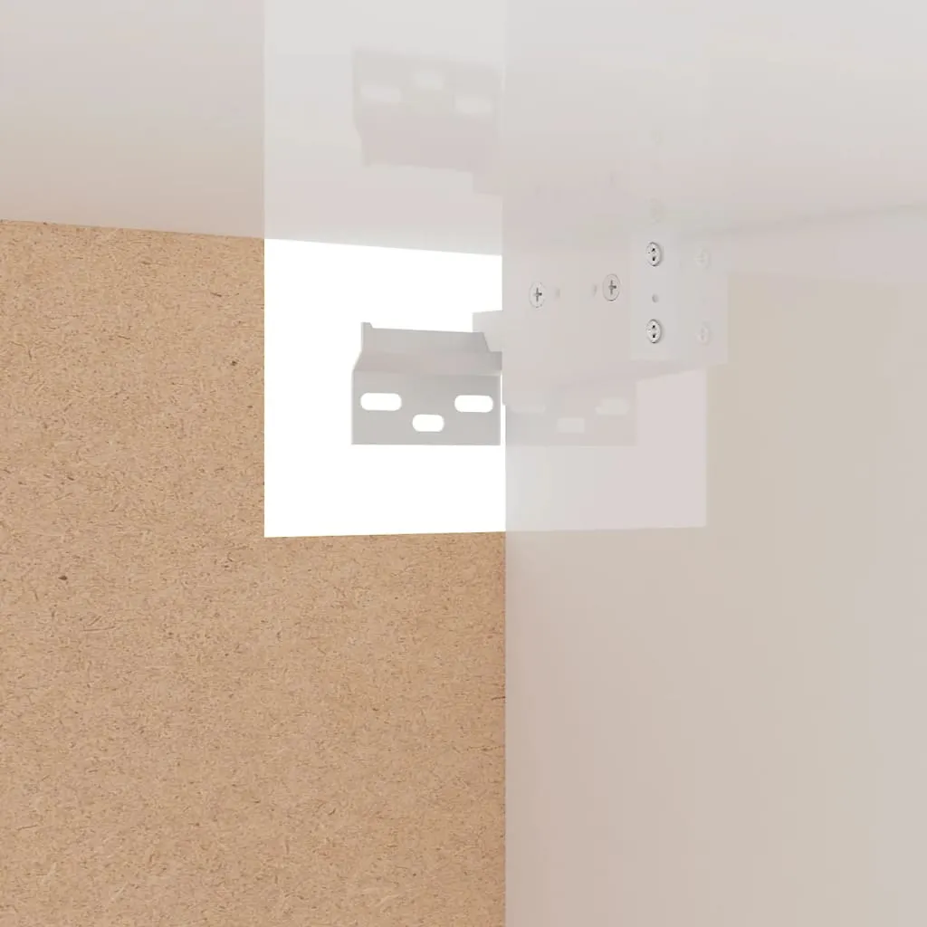 VidaXL Kleiderschrank Hochglanz-Weiß 100x32,5x35 Cm Holzwerkstoff – Bild 7