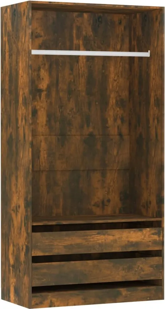 VidaXL Kleiderschrank Räuchereiche 100x50x200 Cm Holzwerkstoff
