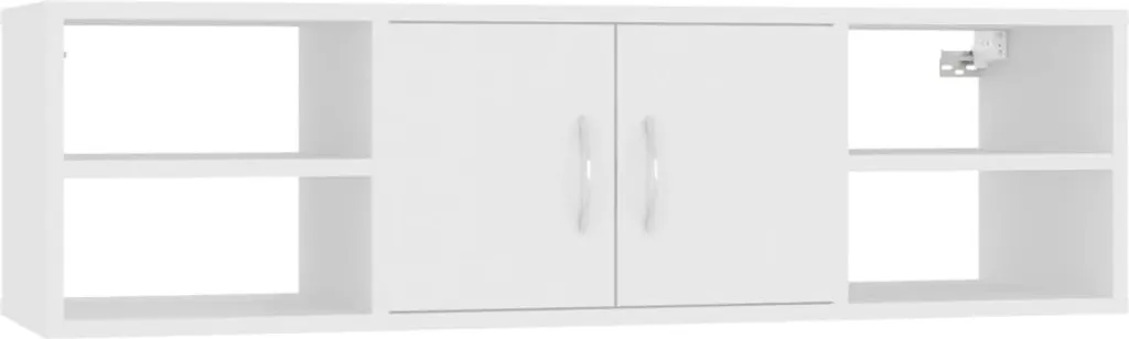 VidaXL Wandregal Weiß 102x30x29 Cm Holzwerkstoff