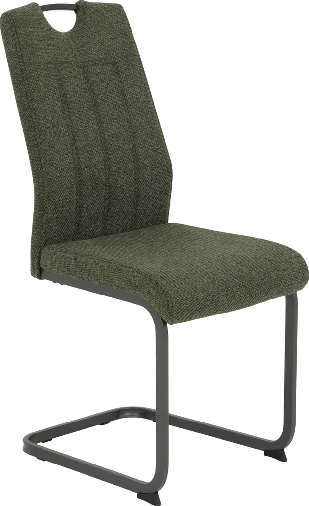 2er Set Esszimmerstuhl Britta - Webstoff Grün - 140kg Belastbar – Bild 6