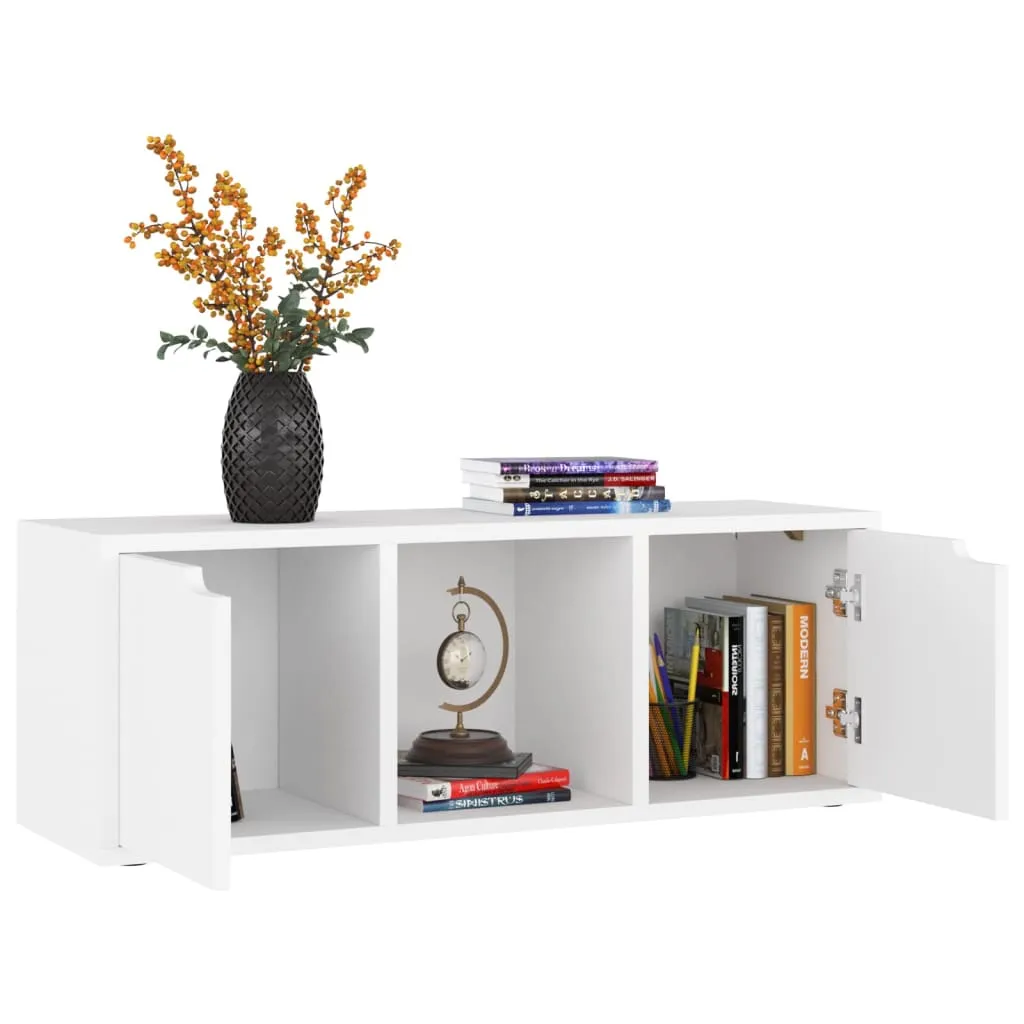 VidaXL TV-Schrank Weiß 88,5x27,5x30,5 Cm Holzwerkstoff – Bild 5