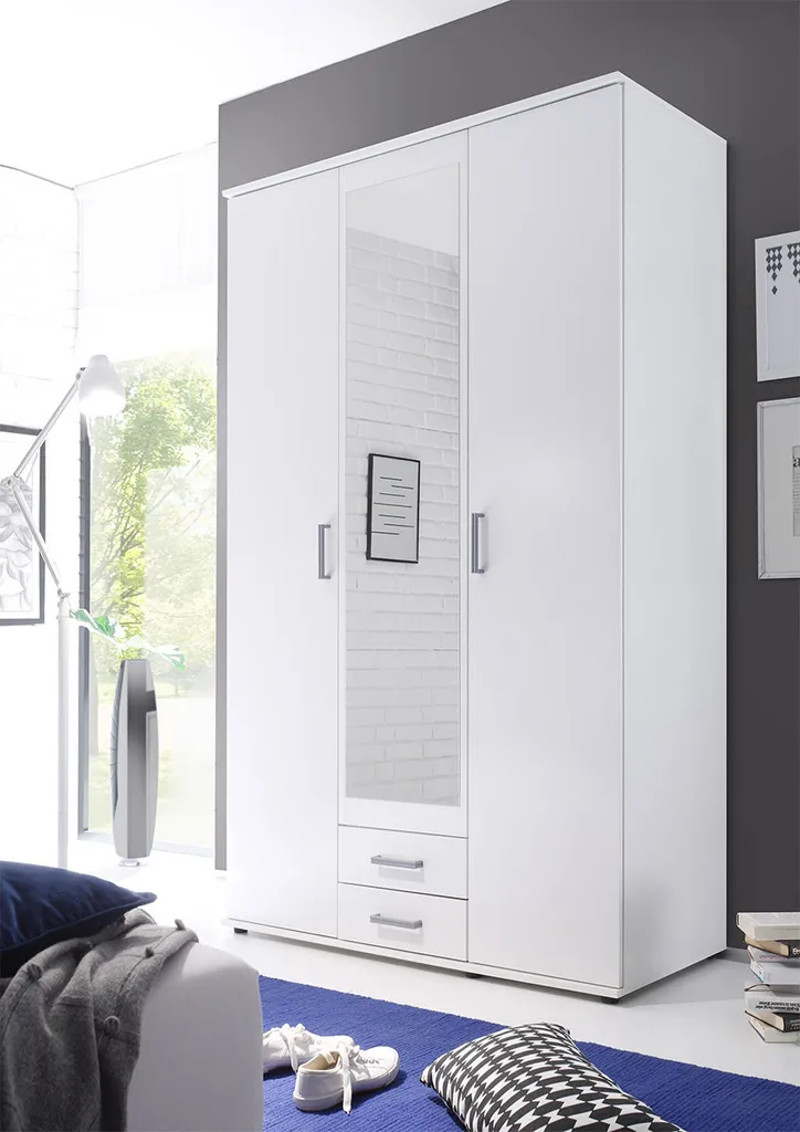 Kleiderschrank Schrank Schlafzimmerschrank Wäscheschrank Holzschrank "Kitty I" – Bild 2